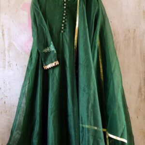 EMERALD SHEESHA WORK PISHWAS - Image 3