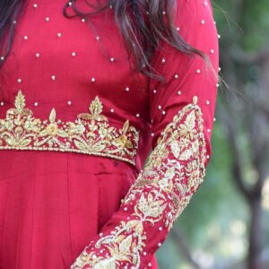 Maroon handworked maxi - Image 6