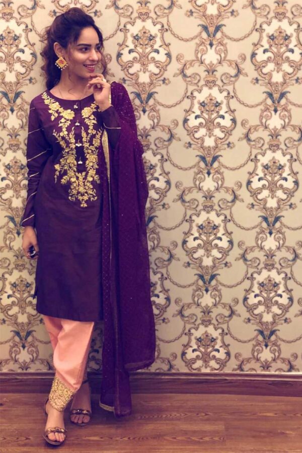 PURPLE & PINK DRESS