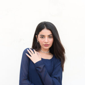 AKS By Amna Ismail ( BLUE PLAZO DRESS) - Image 5