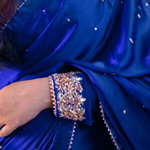 MAYON SILK SAREE IN BLUE - Image 4