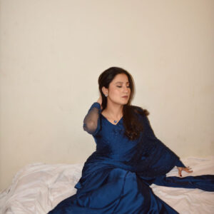 NAVY BLUE SILK SAREE - Image 7