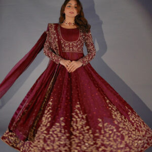 SHEHNAIYAAN ‘24 ( BURGUNDY BARAAT DRESS )