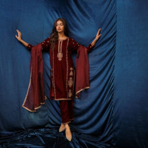 SAFFRON COLLECTION ‘24 MAROON VELVET - Image 9