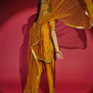 SHEHNAIYAN'24 (MAYON YELLOW ORANGE SHALWAAR) - Image 6