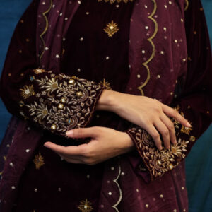 SAFFRON COLLECTION'24 ( BURGUNDY VELVET ) - Image 9