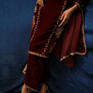 SAFFRON COLLECTION ‘24 MAROON VELVET - Image 7