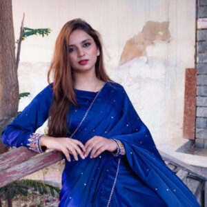 MAYON SILK SAREE IN BLUE - Image 5