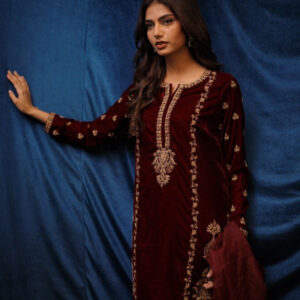 SAFFRON COLLECTION ‘24 MAROON VELVET - Image 2