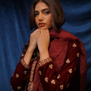 SAFFRON COLLECTION ‘24 MAROON VELVET - Image 8