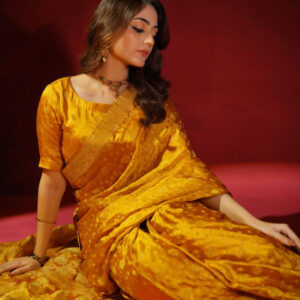 SHEHNAIYAAN’24 ( BANARSI MAYON SAREE ) - Image 6