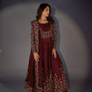 SHEHNAIYAAN ‘24 ( BURGUNDY BARAAT DRESS ) - Image 2