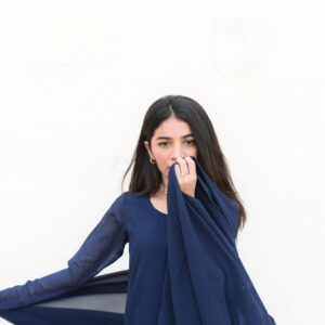AKS By Amna Ismail ( BLUE PLAZO DRESS) - Image 6