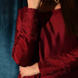 RAW SILK COLLECTION ‘25  BLOOD RED DRESS - Image 8
