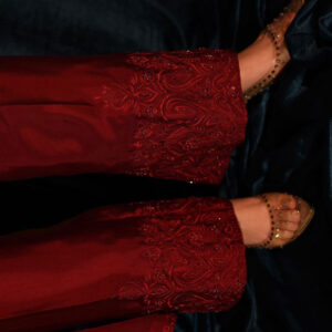 RAW SILK COLLECTION ‘25  BLOOD RED DRESS - Image 7