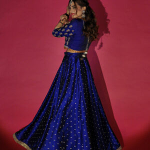 SHEHNAIYAN'24 (MEHANDI ROYAL BLUE LEHANGA ) - Image 7