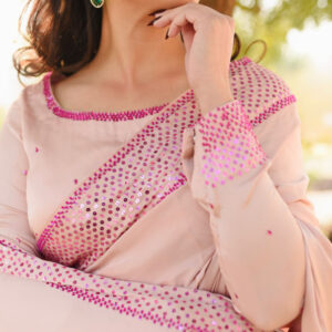 ROSIE LIGHT PINK SAREE - Image 6