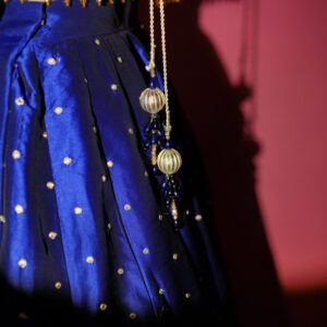 SHEHNAIYAN'24 (MEHANDI ROYAL BLUE LEHANGA ) - Image 6