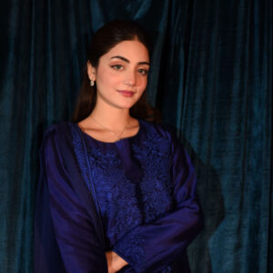 RAW SILK COLLECTION ‘25 ROYAL BLUE SHALWAR KAMEEZ - Image 3