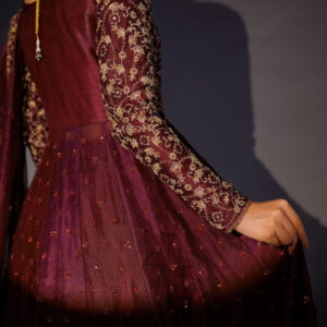 SHEHNAIYAAN ‘24 ( BURGUNDY BARAAT DRESS ) - Image 4