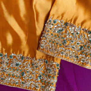 SHEHNAIYAN'24 (MAYON YELLOW ORANGE SHALWAAR) - Image 9