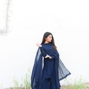AKS By Amna Ismail ( BLUE PLAZO DRESS)