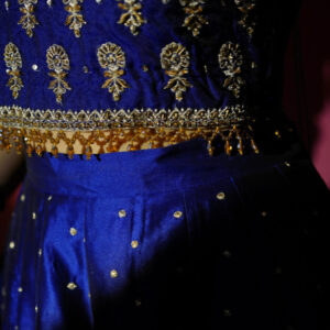 SHEHNAIYAN'24 (MEHANDI ROYAL BLUE LEHANGA ) - Image 2