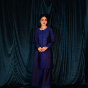 RAW SILK COLLECTION ‘25 ROYAL BLUE SHALWAR KAMEEZ