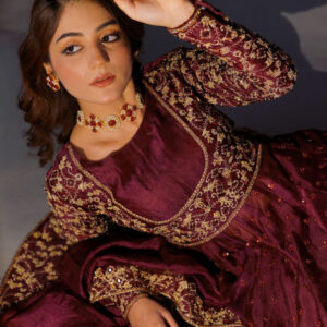 SHEHNAIYAAN ‘24 ( BURGUNDY BARAAT DRESS ) - Image 6