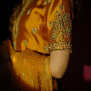 SHEHNAIYAN'24 (MAYON YELLOW ORANGE SHALWAAR) - Image 3
