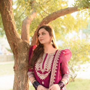 PATILA DRESS PINK / WHITE SHALWAR KAMEEZ - Image 5