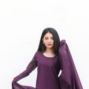 KS By Amna Ismail ( JAMNI PLAZO DRESS) - Image 2