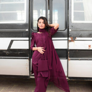 AKS (Burgundy Shalwar kameez )