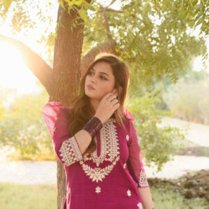 PATILA DRESS PINK / WHITE SHALWAR KAMEEZ - Image 10