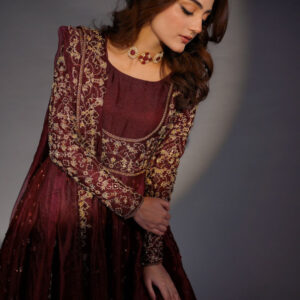 SHEHNAIYAAN ‘24 ( BURGUNDY BARAAT DRESS ) - Image 5
