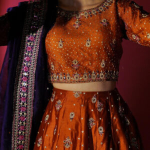 SHEHNAIYAN'24 (MEHANDI RUST LEHANGA ) - Image 7