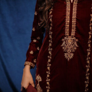 SAFFRON COLLECTION ‘24 MAROON VELVET - Image 5
