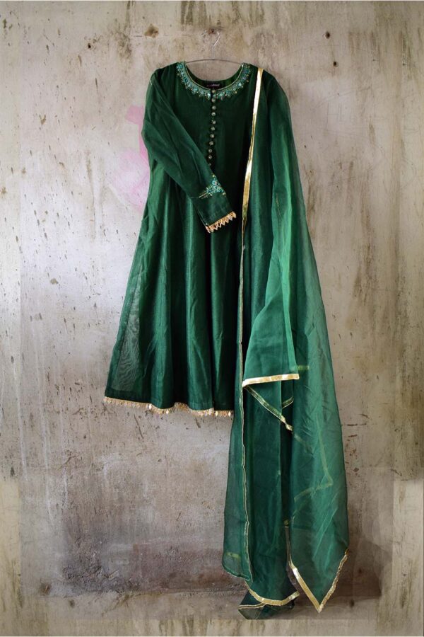 EMERALD SHEESHA WORK PISHWAS