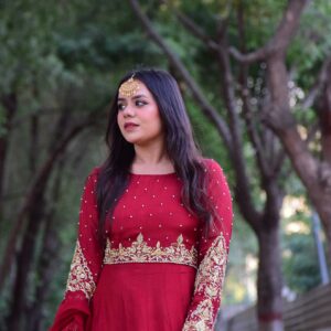 Maroon handworked maxi - Image 3
