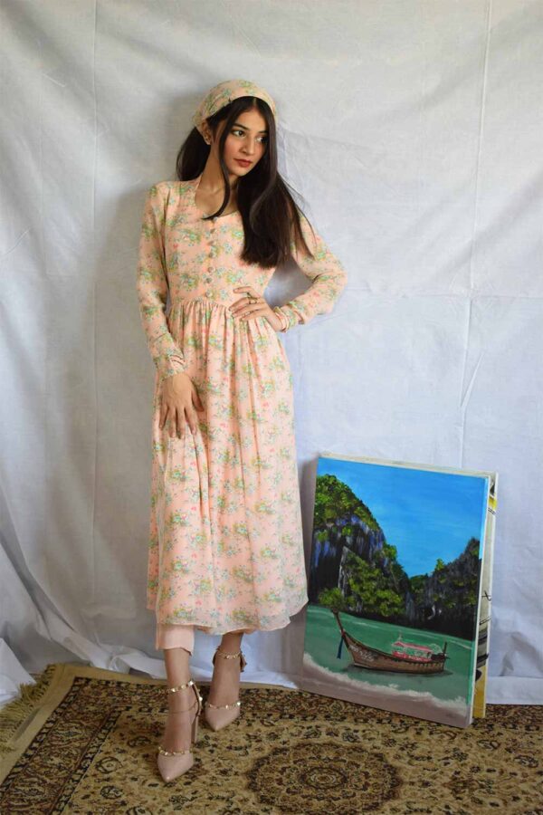 PINK FLORAL FROCK