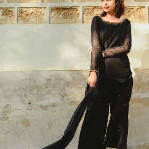 BLACK LOOSE PANTS CHANN DRESS