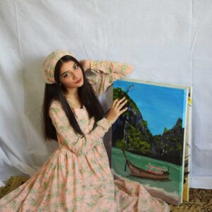 PINK FLORAL FROCK - Image 2