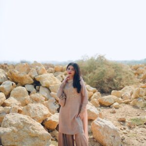 FAWN COTTON SILK DRESS - Image 6