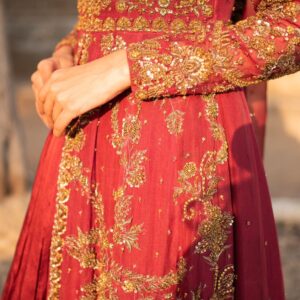 BURGUNDY BRIDAL DRESS - Image 7