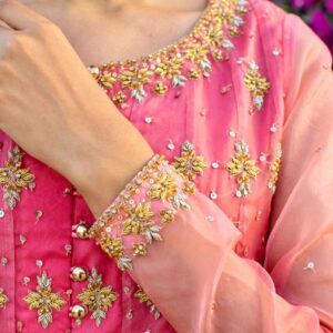 PINK HANDWORK DRESS - Image 5