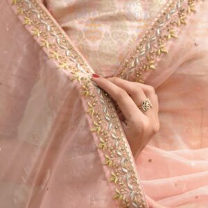 LIGHT PINK BORDER SAREE​​​​​​​ - Image 4