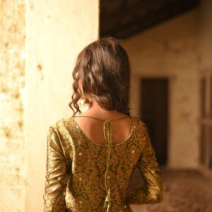 GREEN BROCADE PISHWAS - Image 2