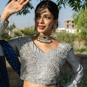 GREY LEHANGA CHOLI - Image 2