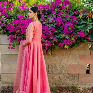 PINK HANDWORK DRESS - Image 3