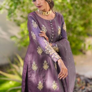 LAVENDER HANDWORKED DRESS - Image 4